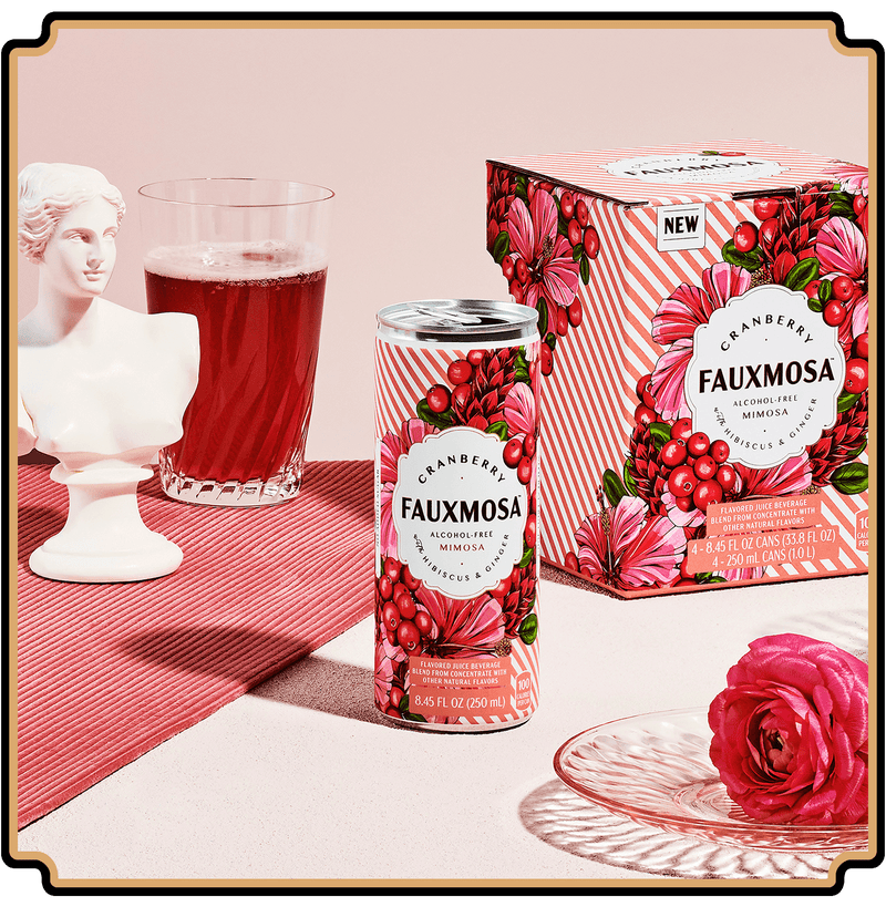 FAUXMOSA CRANBERRY with HIBISCUS & GINGER
